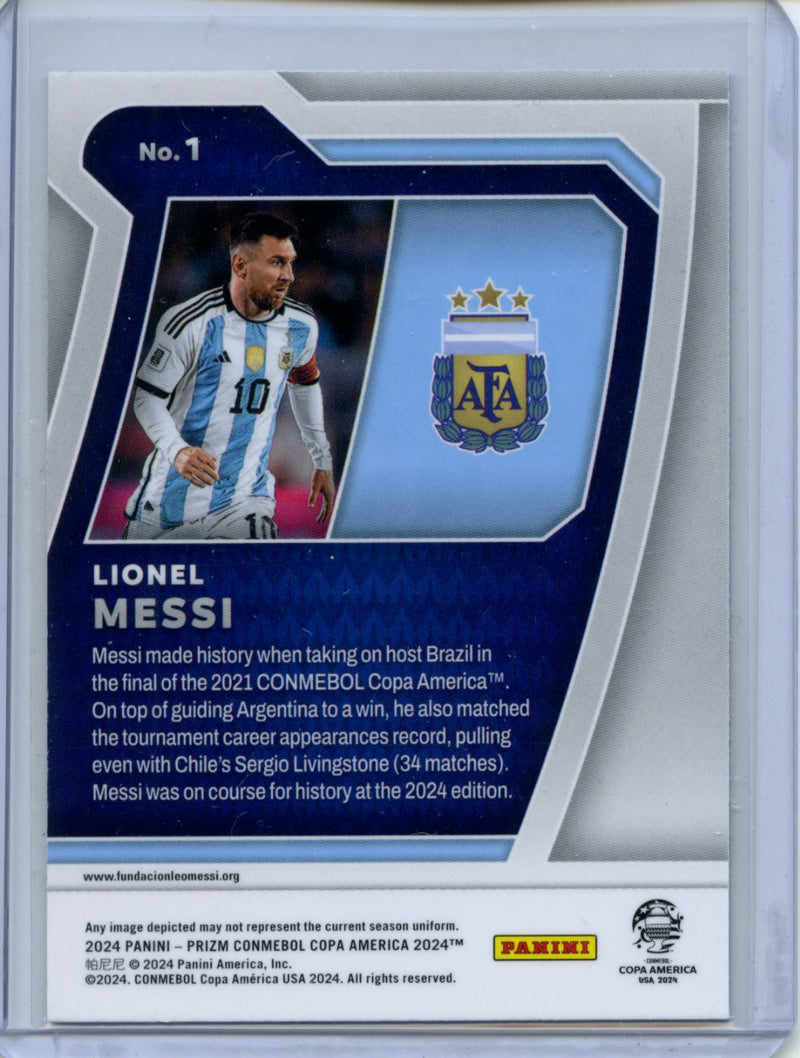 2024 Panini Prizm Copa America Lionel Messi Scorers Club