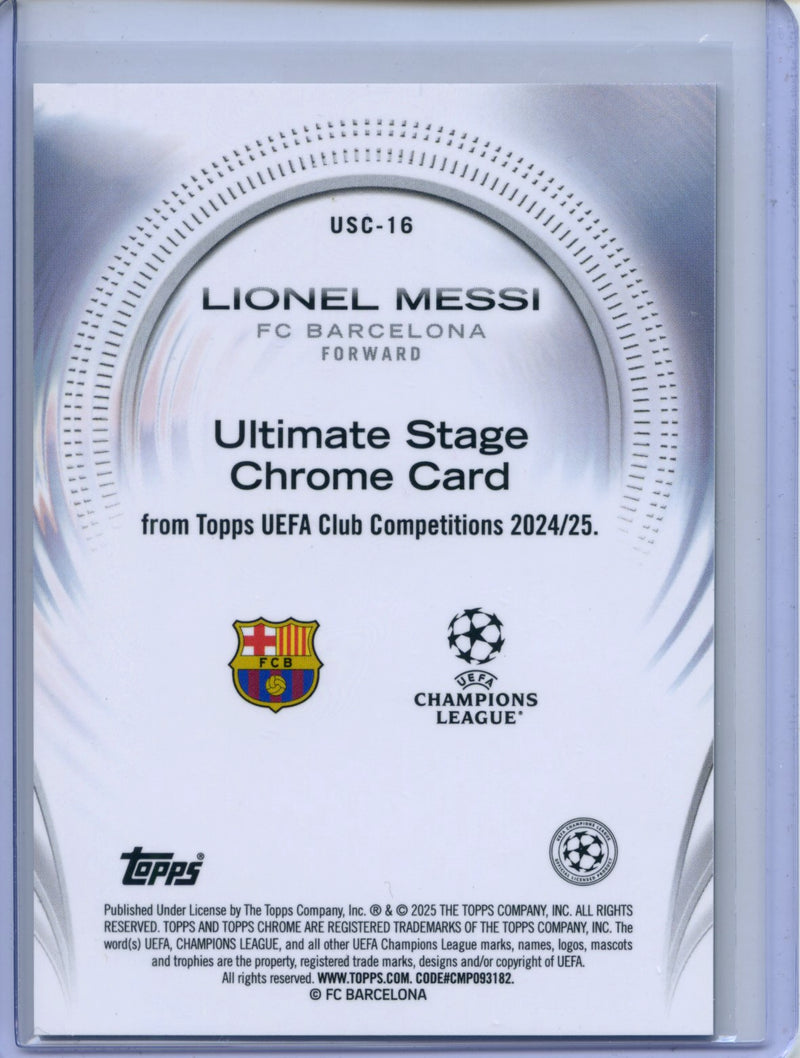 2024-25 Topps UEFA CC Lionel Messi Ultimate Stage Chrome