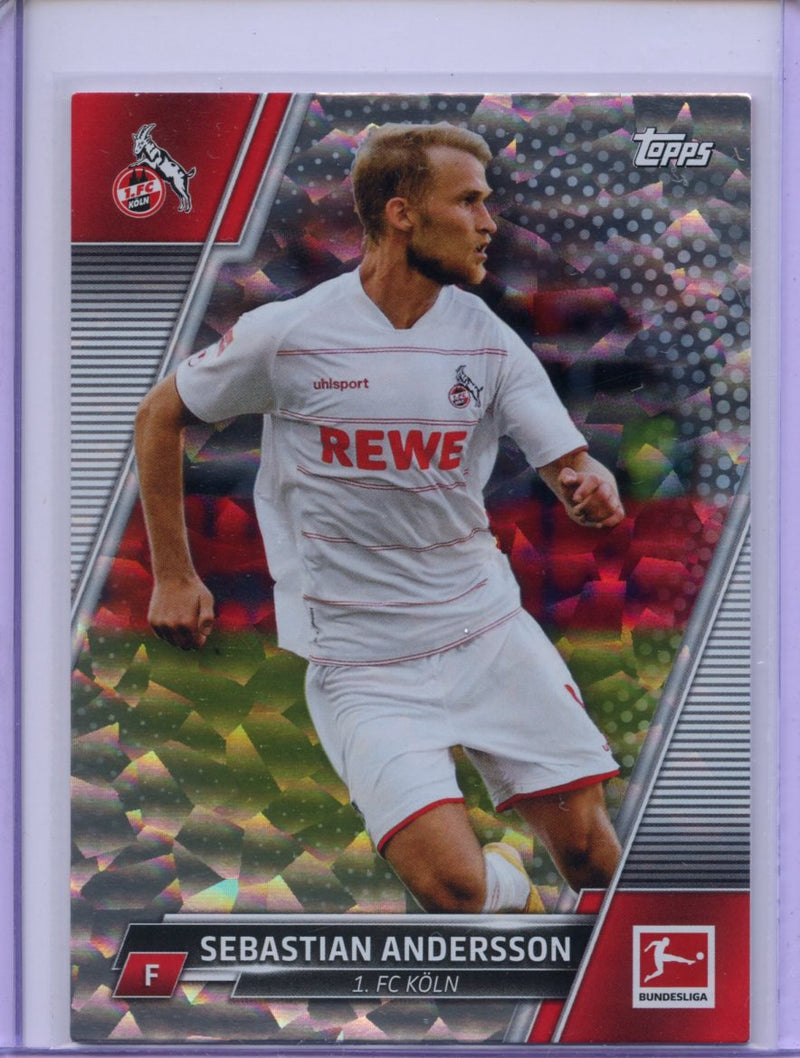 2021-22 Topps Bundesliga Soccer Sebastian Andersson Speckle Foil