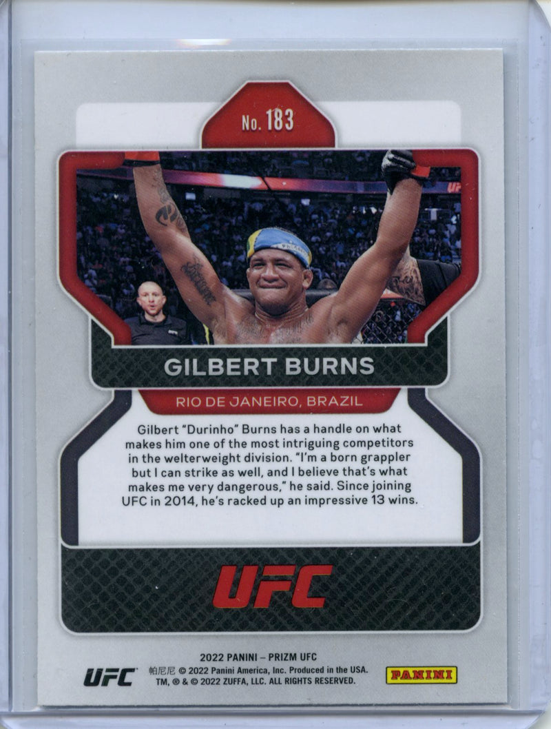 2022 Panini Prizm UFC Gilbert Burns Vertical