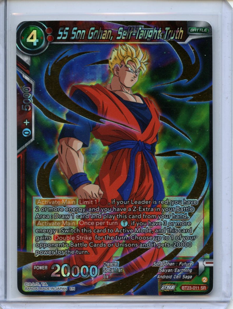 SS Son Gohan, Self-Taught Truth - Perfect Combination BT23-011 SR Foil