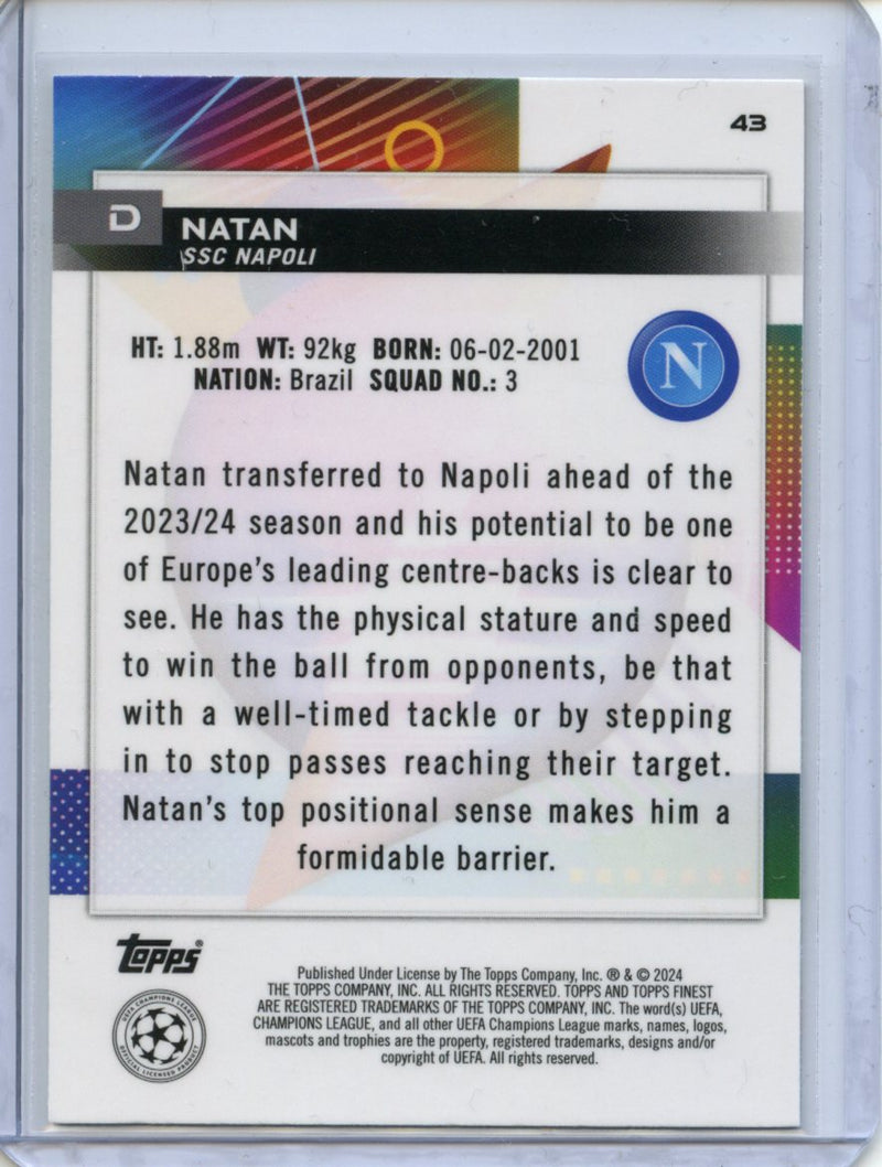 2023-24 Topps Finest UEFA Club Competitions Natan