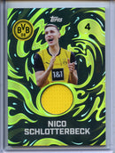 2024-25 Topps Borussia Dortmund Team Set Nico Schlotterbeck BVB Passion Relics Blue 173/250