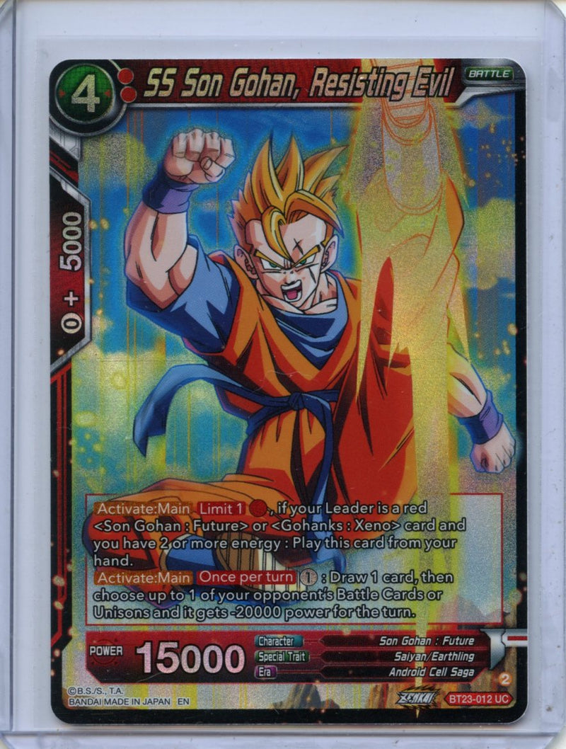 SS Son Gohan, Resisting Evil - Perfect Combination BT23-012 UC Foil