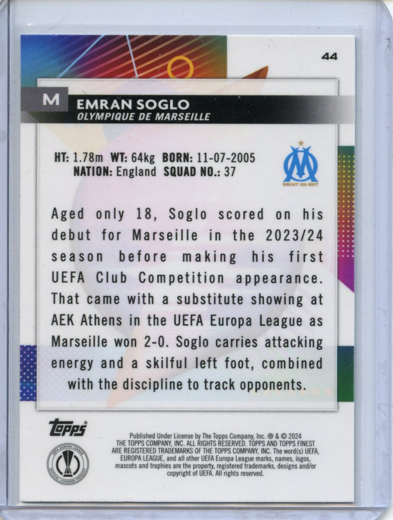 2023-24 Topps Finest UEFA Club Competitions Emran Soglo