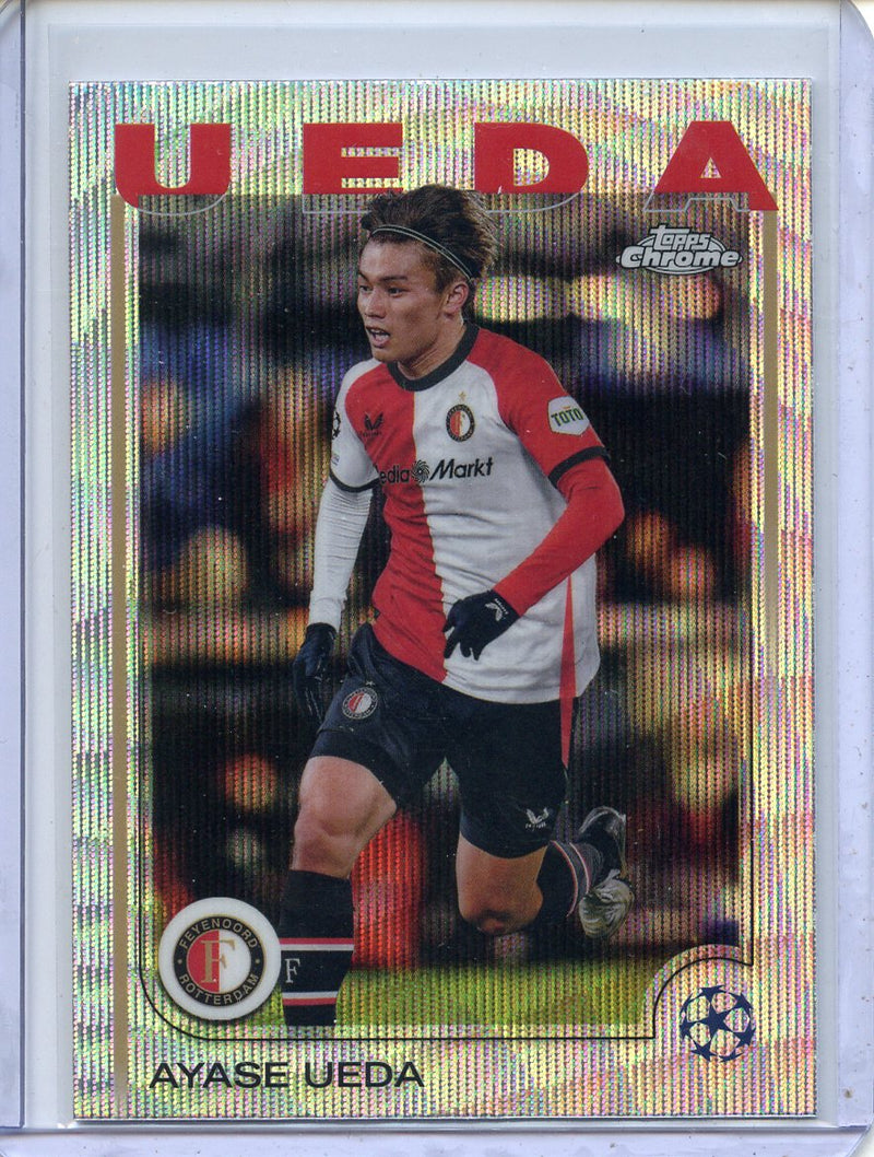 2024-25 Topps Chrome UEFA Club Comps Ayase Ueda Wave