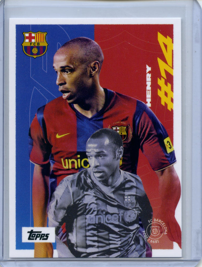 2024-25 Topps FC Barcelona Team Set Thierry Henry First Goal 125
