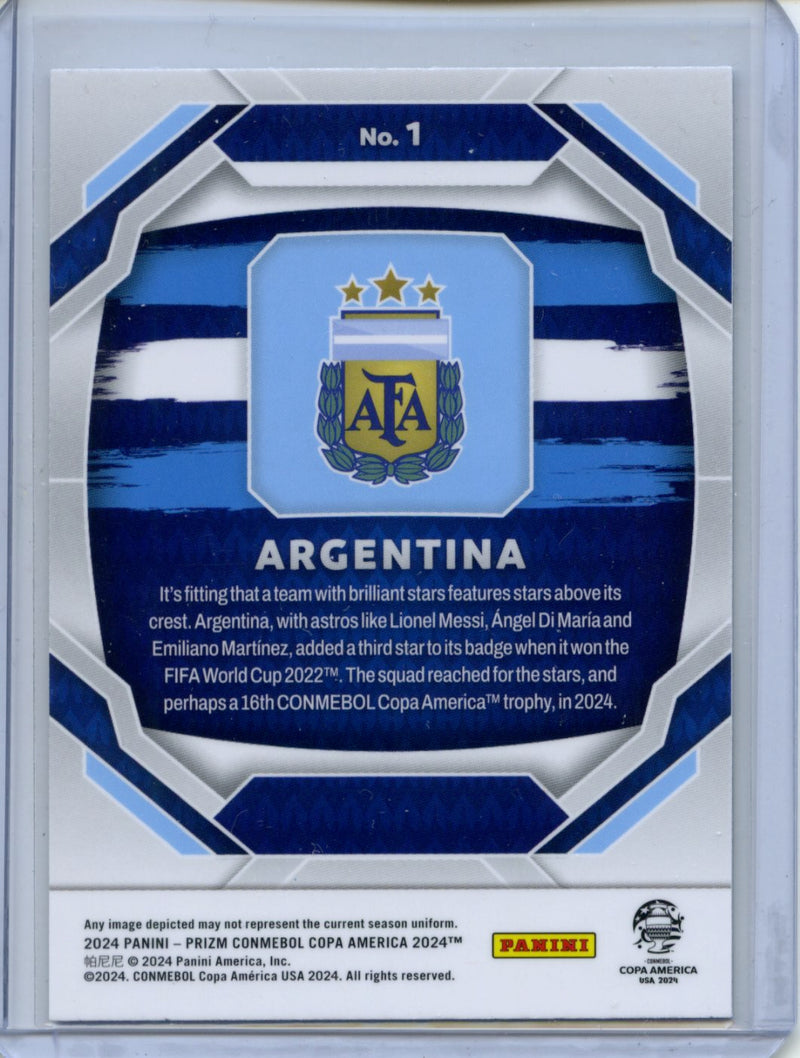 2024 Panini Prizm Copa America Argentina Team Badge