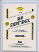 2024-25 Topps Borussia Dortmund Team Set Nico Schlotterbeck Topps 206 Yellow 29/50