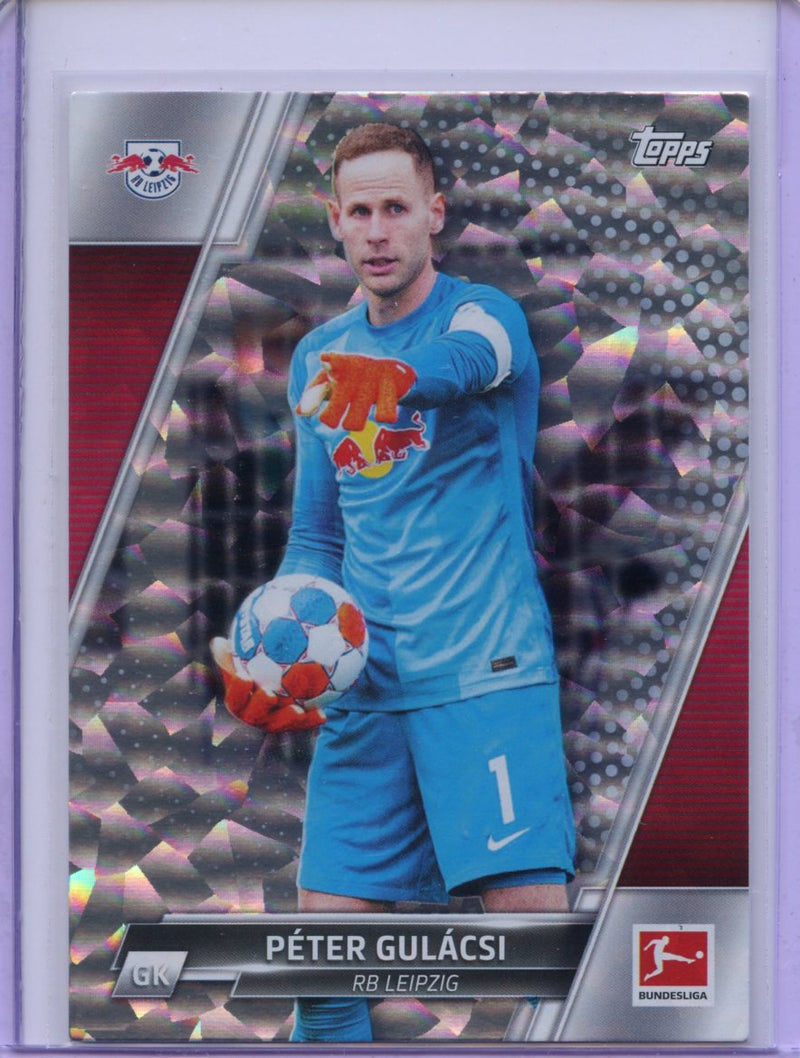 2021-22 Topps Bundesliga Soccer Peter Gulacsi Speckle Foil