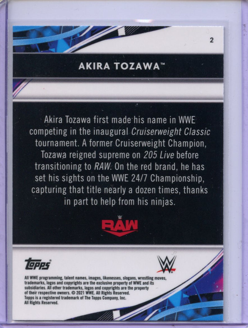 2021 Topps Finest WWE Akira Tozawa