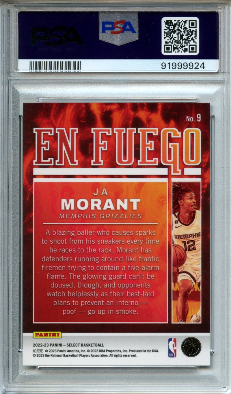 2022 Panini Select Ja Morant En Fuego