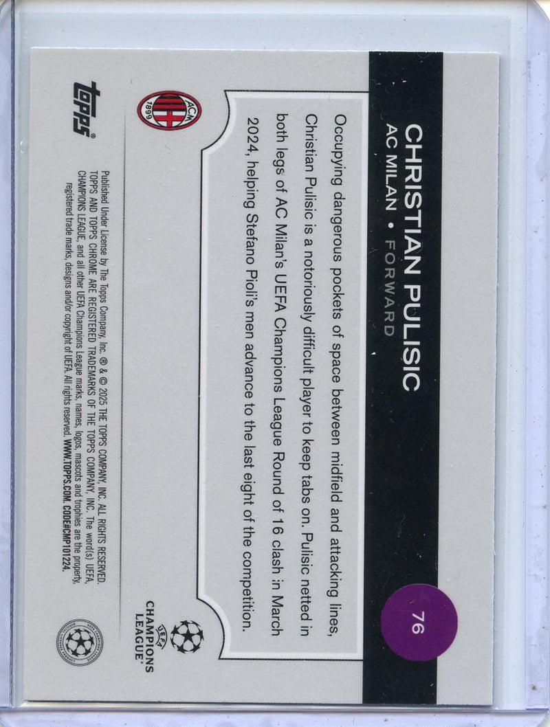 2024-25 Topps Chrome UEFA Club Comps Christian Pulisic Wave