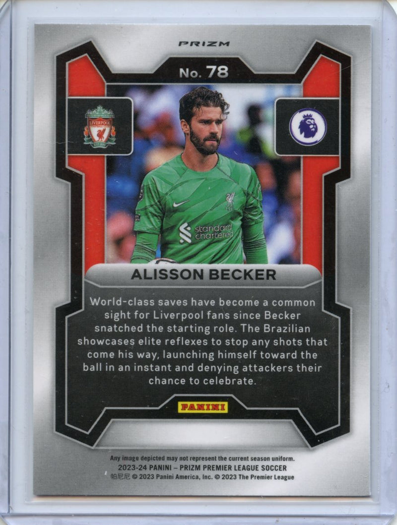 2023-24 Prizm Premier League Alisson Becker Breakaway Prizm