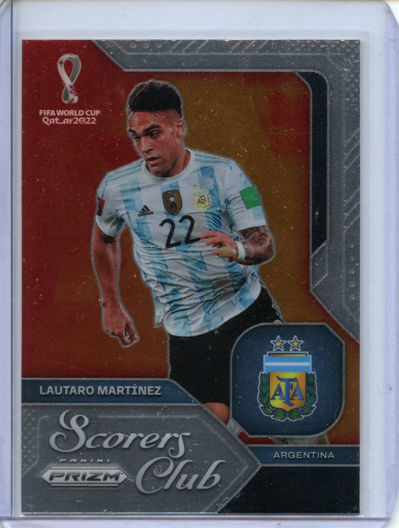 2022 Panini Prizm FIFA World Cup Qatar Lautaro Martinez Scorers Club