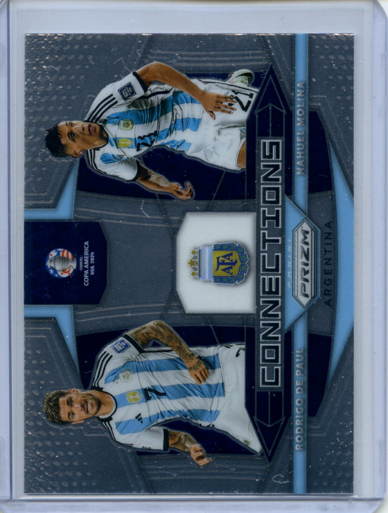 2024 Panini Prizm Copa America Rodrigo De Paul/ Nahuel Molina Connections