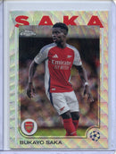 2024-25 Topps Chrome UEFA Club Comps Bukayo Saka Wave