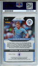 2021-22 Prizm Premier League Kevin De Bruyne Blue Breakaway 191/199