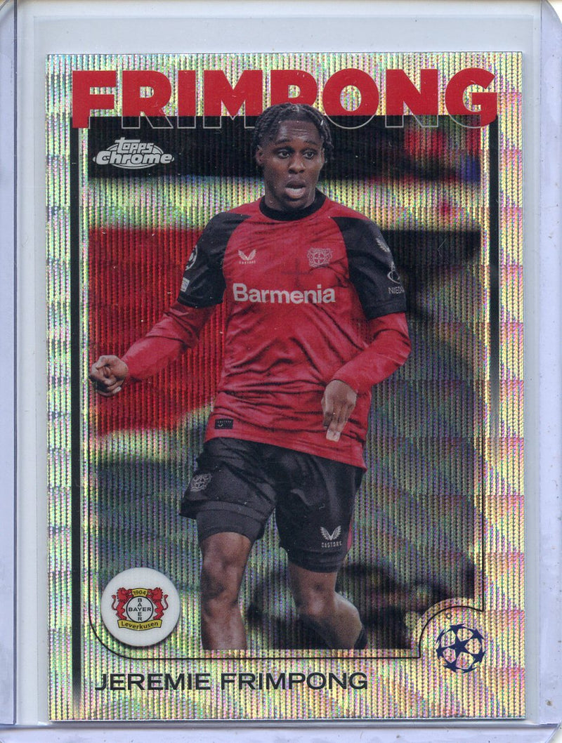 2024-25 Topps Chrome UEFA Club Comps Jeremie Frimpong Wave