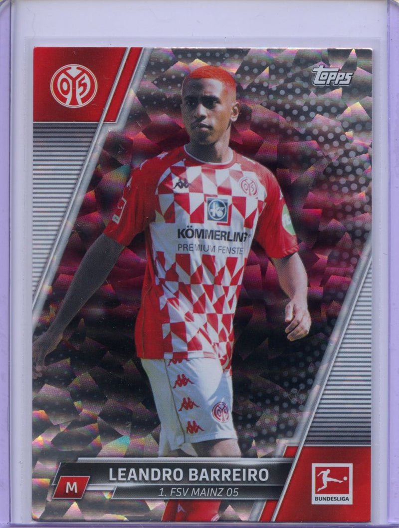 2021-22 Topps Bundesliga Soccer Leandro Barreiro Speckle Foil