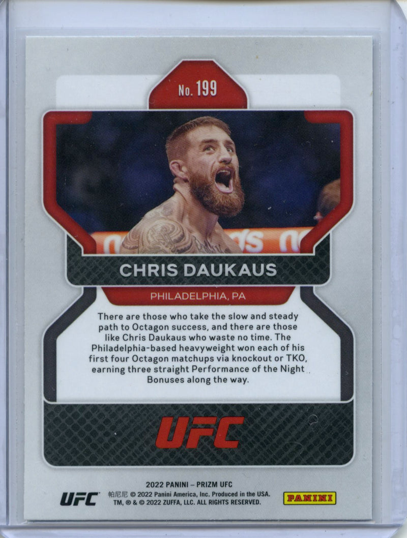 2022 Panini Prizm UFC Chris Daukaus Vertical