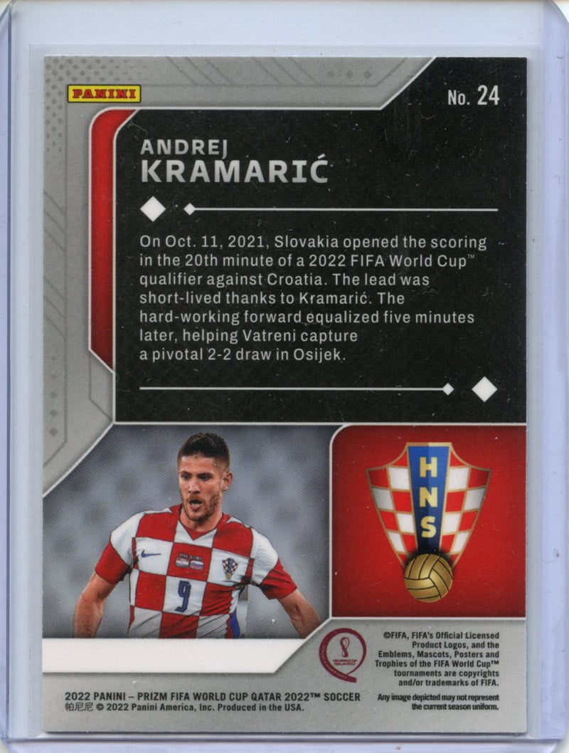 2022 Panini Prizm FIFA World Cup Qatar Andrej Kramaric Scorers Club