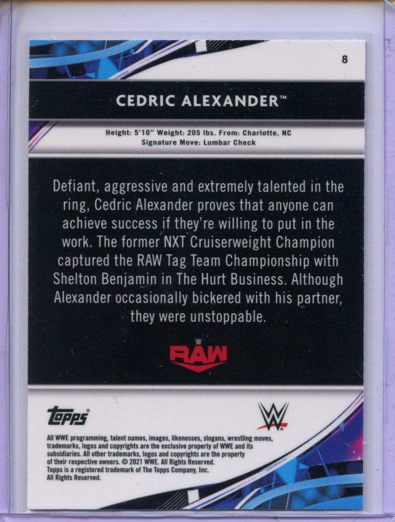 2021 Topps Finest WWE Cedric Alexander