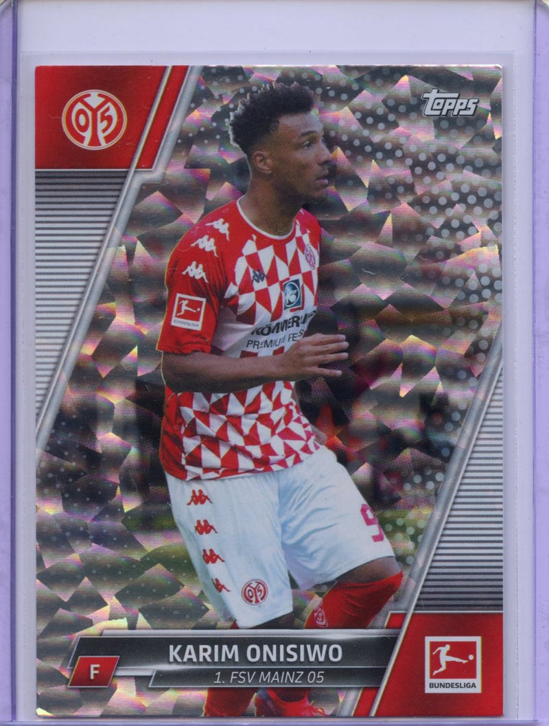 2021-22 Topps Bundesliga Soccer Karim Onisiwo Speckle Foil