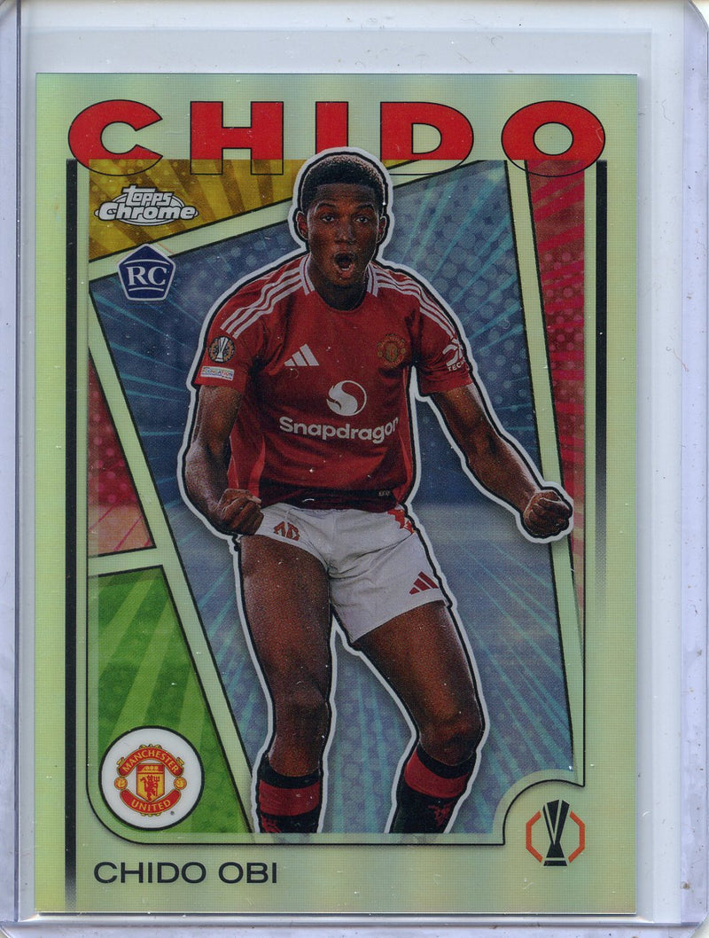 2024-25 Topps Chrome UEFA Club Comps Chido Obi Hero Variations