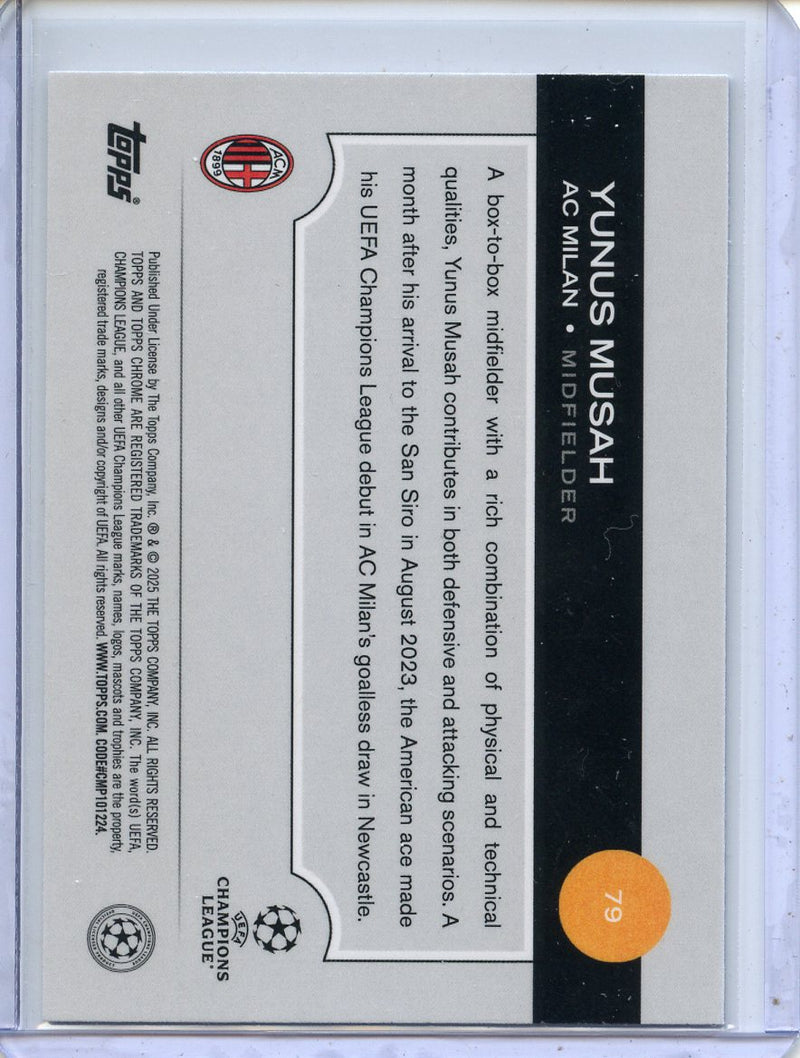2024-25 Topps Chrome UEFA Club Comps Yunus Musah Wave
