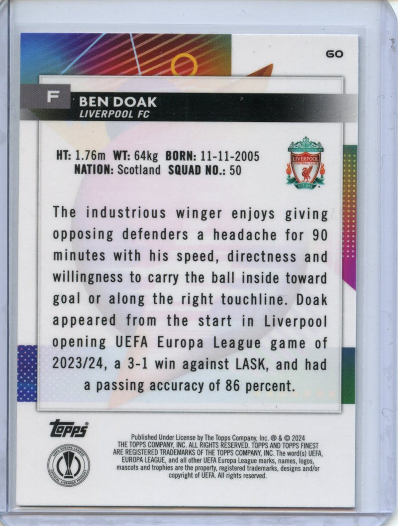 2023-24 Topps Finest UEFA Club Competitions Ben Doak