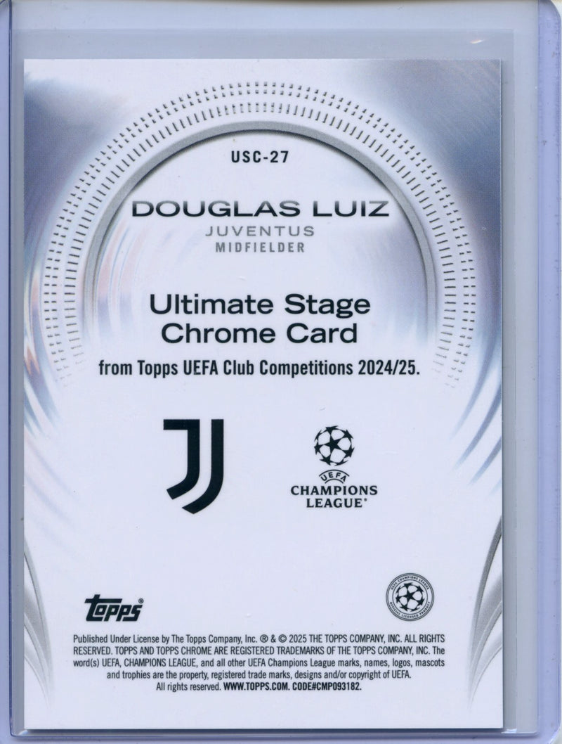 2024-25 Topps UEFA CC Douglas Luiz Ultimate Stage Chrome
