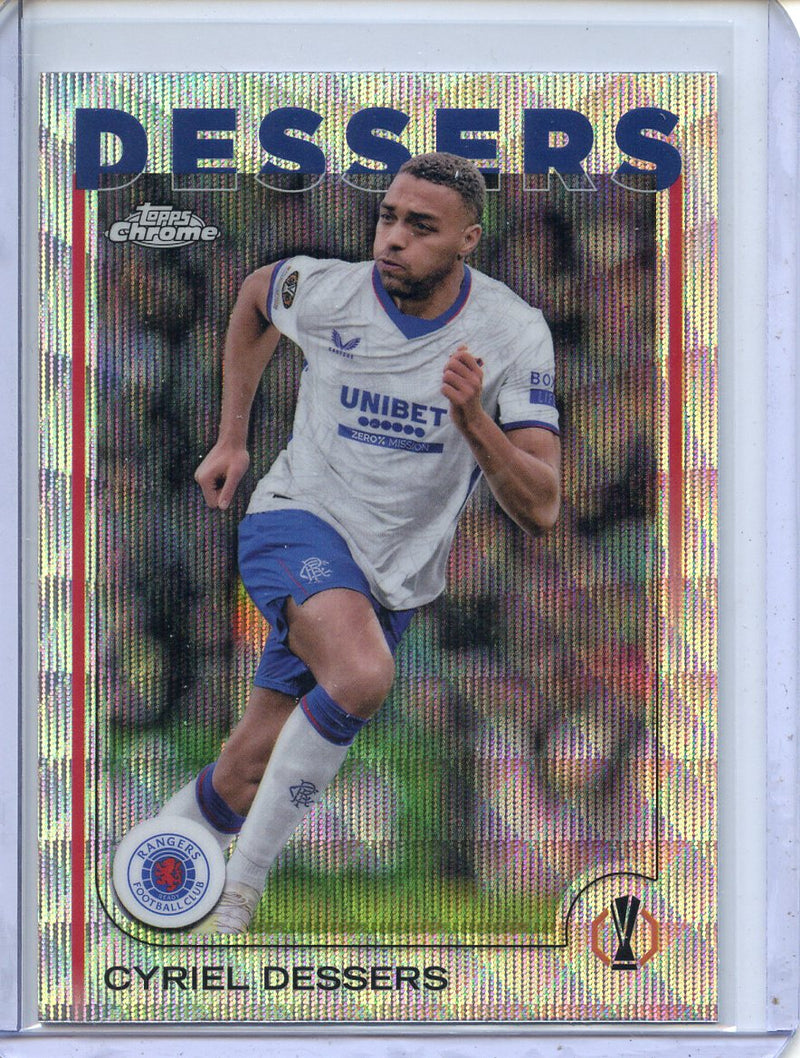 2024-25 Topps Chrome UEFA Club Comps Cyriel Dessers Wave