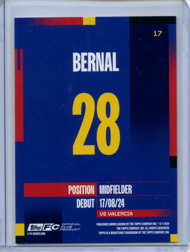2024-25 Topps FC Barcelona Team Set Marc Bernal
