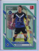 2025-26 Topps Chrome Bundesliga Luka Vuskovic Aqua Refractor 137/199