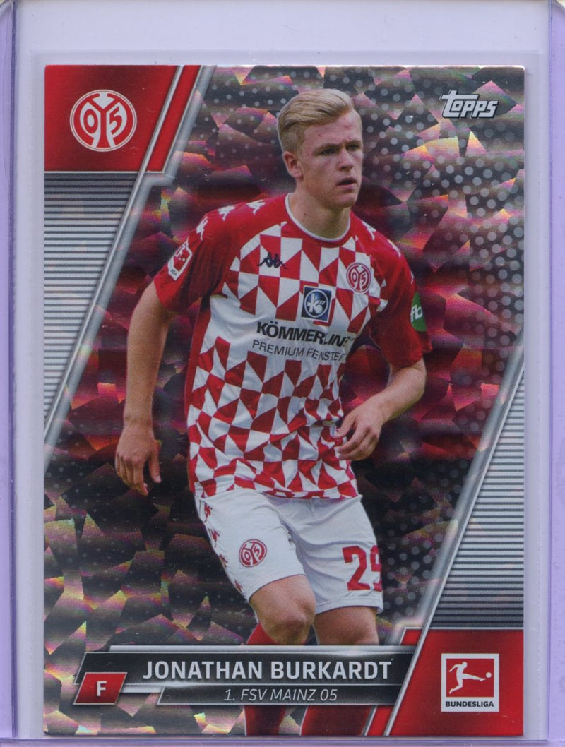 2021-22 Topps Bundesliga Soccer Jonathan Burkardt Speckle Foil