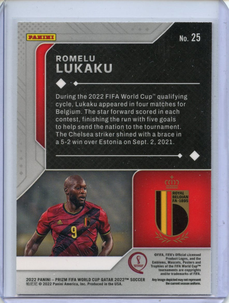 2022 Panini Prizm FIFA World Cup Qatar Romelu Lukaku Scorers Club