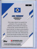 2025-26 Topps Chrome Bundesliga Luka Vuskovic Aqua Refractor 137/199