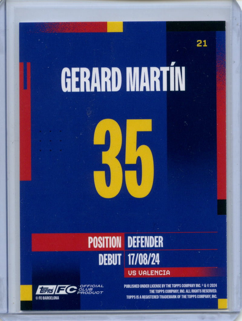 2024-25 Topps FC Barcelona Team Set Gerard Martin