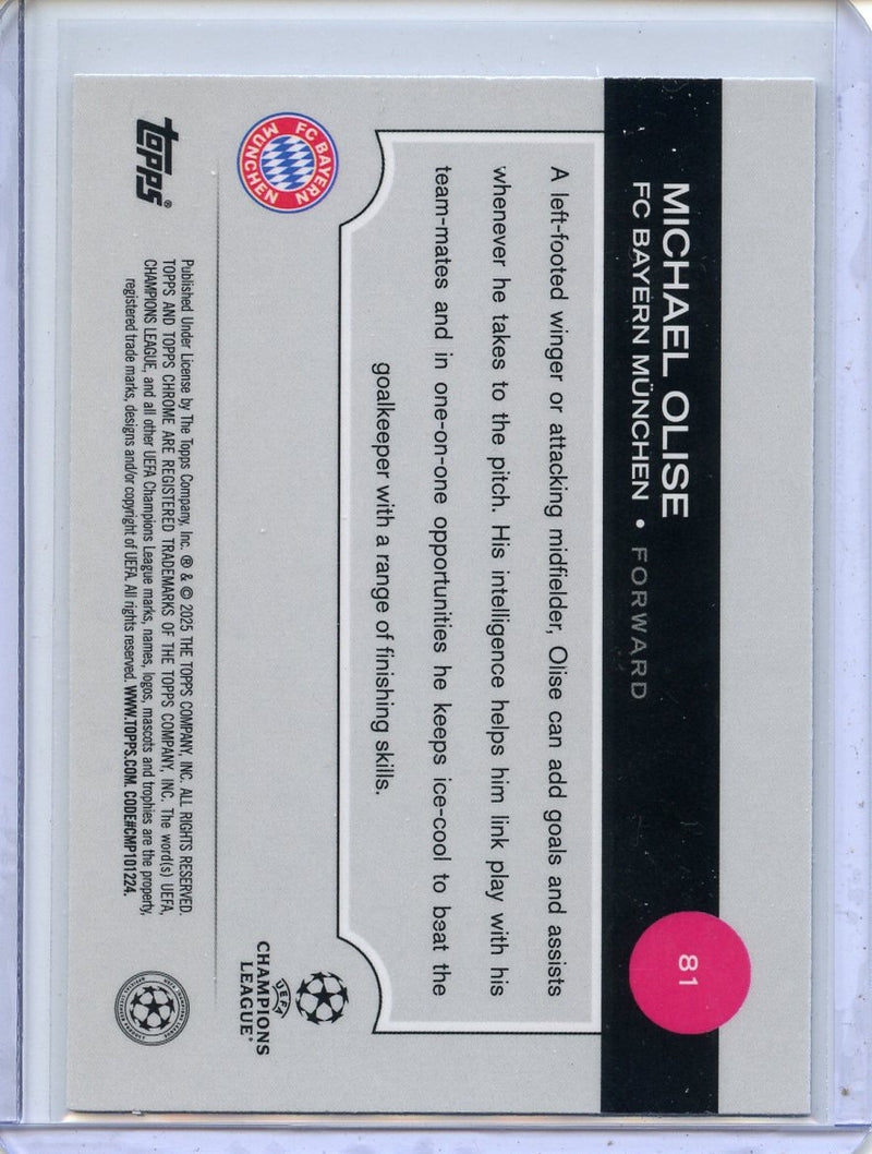 2024-25 Topps Chrome UEFA Club Comps Michael Olise Wave