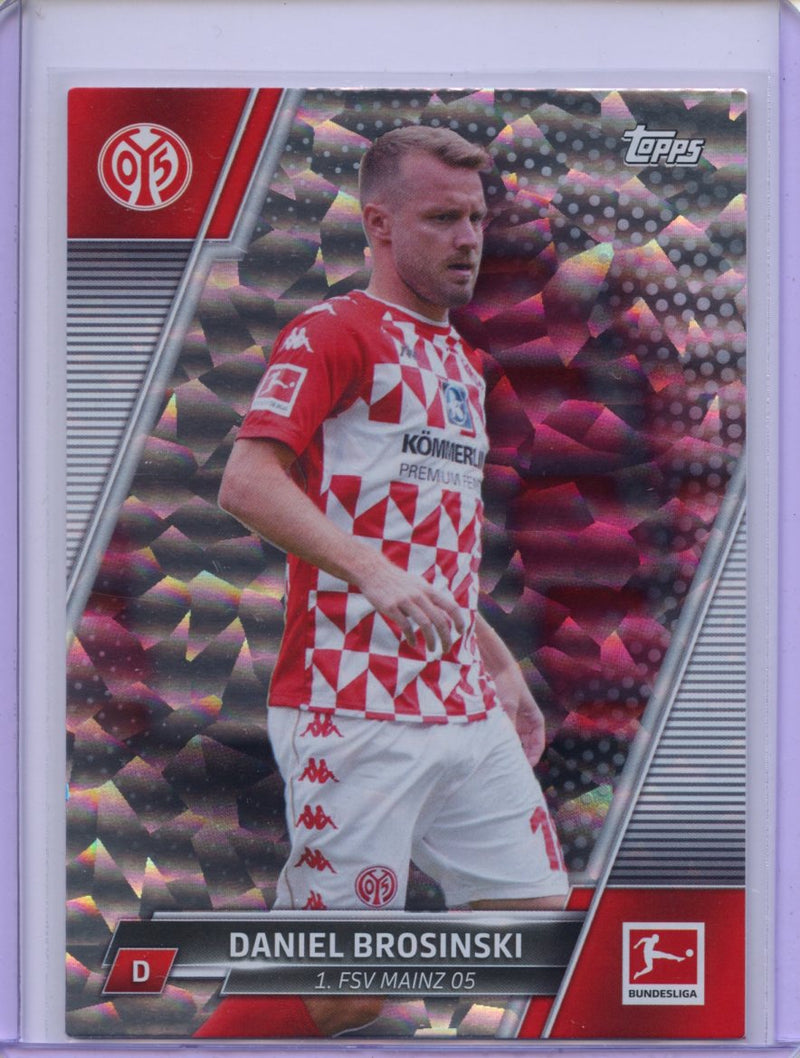 2021-22 Topps Bundesliga Soccer Daniel Brosinski Speckle Foil