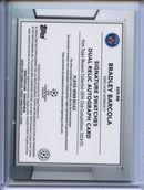 2024-25 Topps Museum UEFA Club Comps Bradley Barcola Dual Relic Autographs Gold 23/50