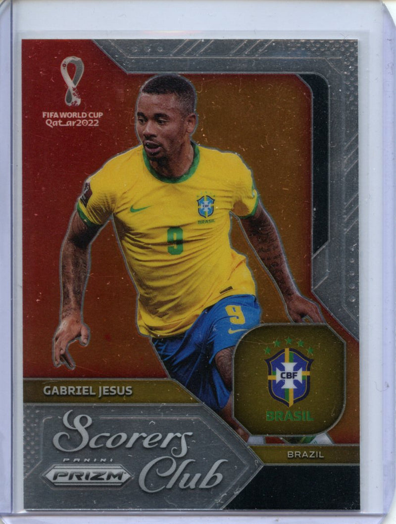 2022 Panini Prizm FIFA World Cup Qatar Gabriel Jesus Scorers Club