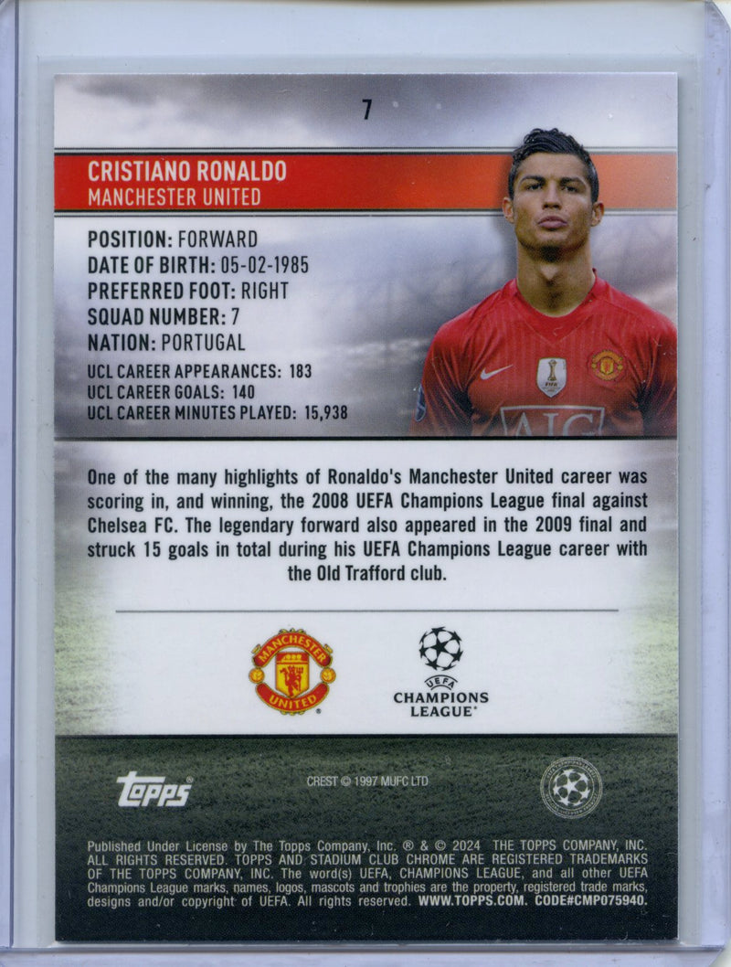 2023-24 Topps Stadium Club UEFA Club Competitions Cristiano Ronaldo