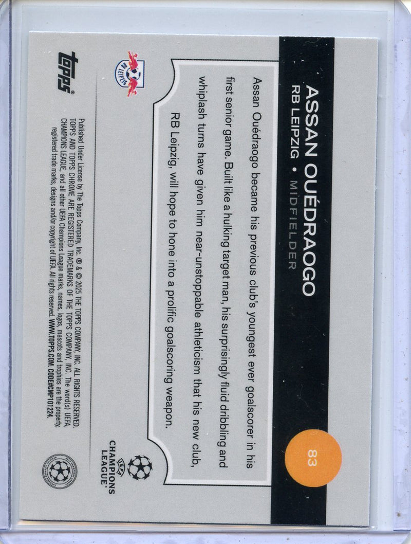 2024-25 Topps Chrome UEFA Club Comps Assan Ouedraogo Wave
