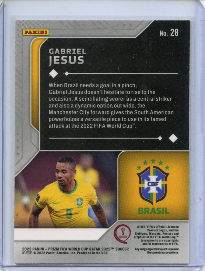 2022 Panini Prizm FIFA World Cup Qatar Gabriel Jesus Scorers Club