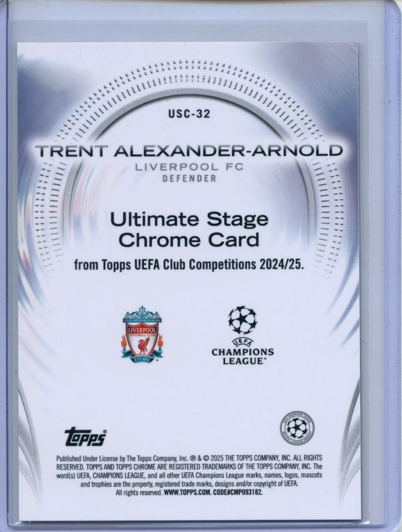 2024-25 Topps UEFA CC Trent Alexander-Arnold Ultimate Stage Chrome