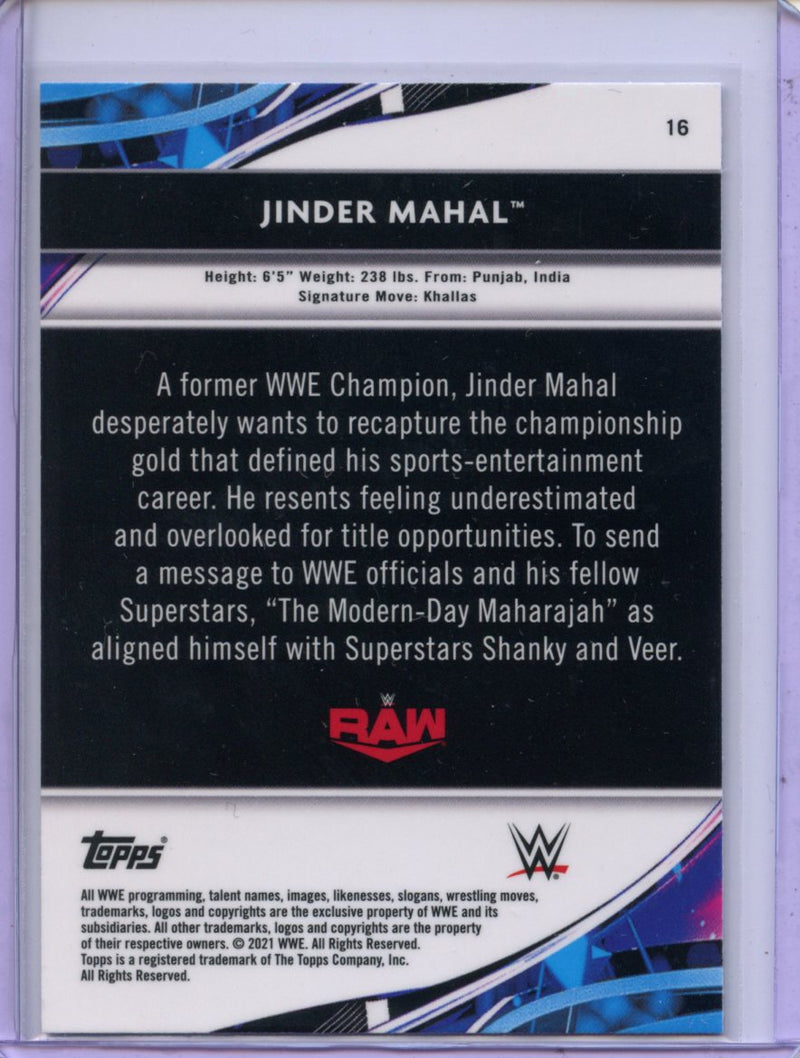 2021 Topps Finest WWE Jinder Mahal