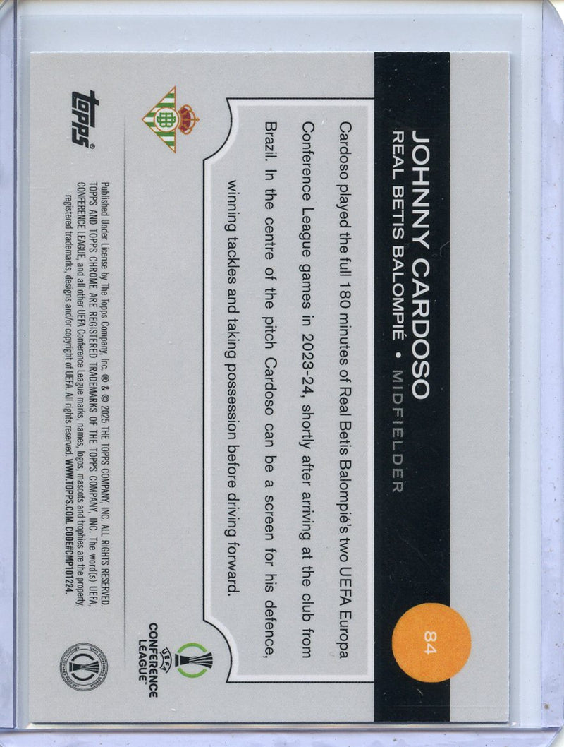 2024-25 Topps Chrome UEFA Club Comps Johnny Cardoso Wave