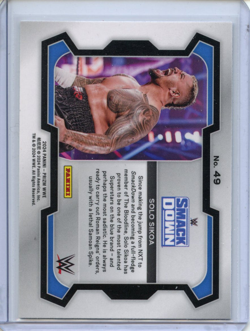 2024 Prizm WWE Solo Sikoa